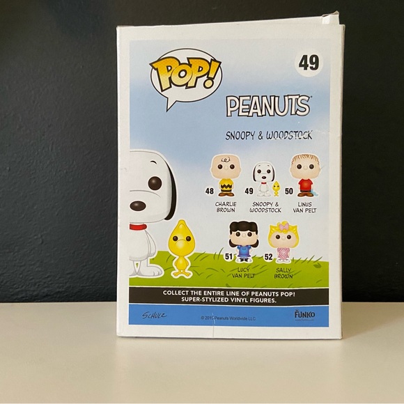 New 2015 Funko Pop Peanuts Snoopy & Woodstock # 49 Vinyl Figure Retired Vaulted - Picture 3 of 6